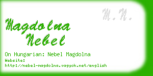 magdolna nebel business card